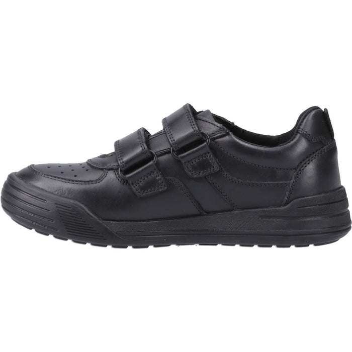 Hush Puppies Sully Leather Junior Black Shoes