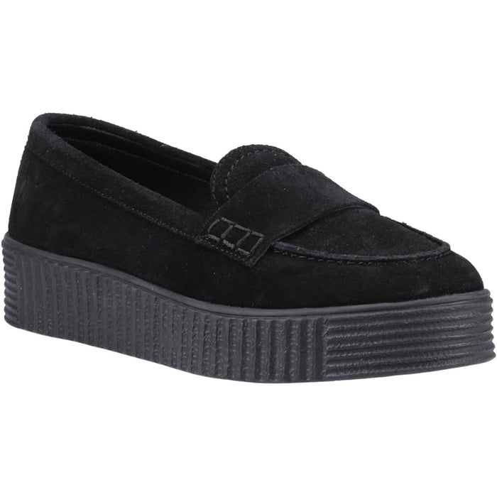 Hush Puppies Tamara Suede Women's Black Loafers