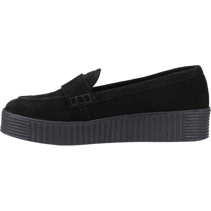 Hush Puppies Tamara Suede Women's Black Loafers