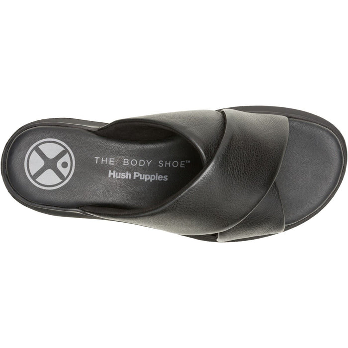 Hush Puppies Uplift Leather Women's Black Sandals