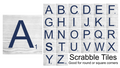 (Instant Print) Digital Download - Scrabble tiles, complete set A-Z - Made for out MDF blanks