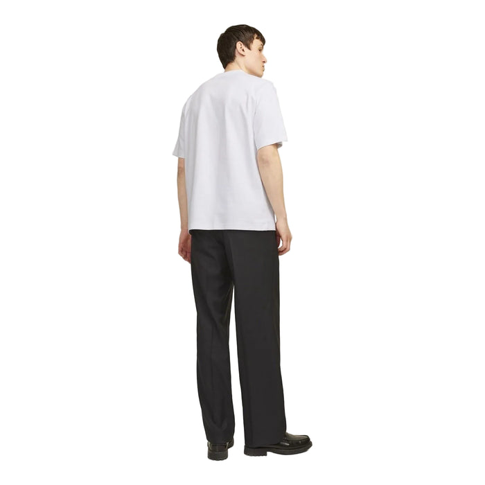 Jack & Jones Chad Branding Cotton Men's White T-Shirt