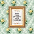 Keep Your F*cking Shit Together: Deluxe Cross - Stitch Kit - bubblegum market