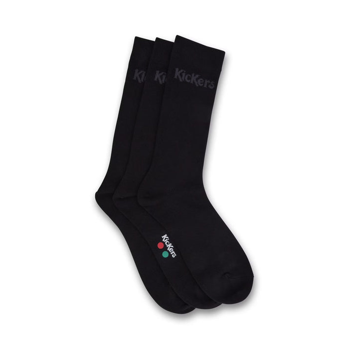 Kickers 6 Pack Black Socks