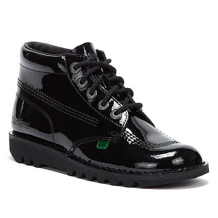 Kickers Kick Hi Women's Black Patent Boots