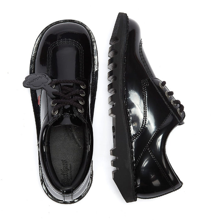 Kickers Kick Lo Women's Black Patent Shoes