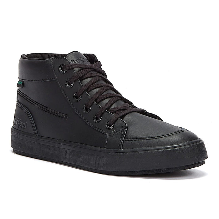 Kickers Tovni Hi Leather Mens Black Shoes