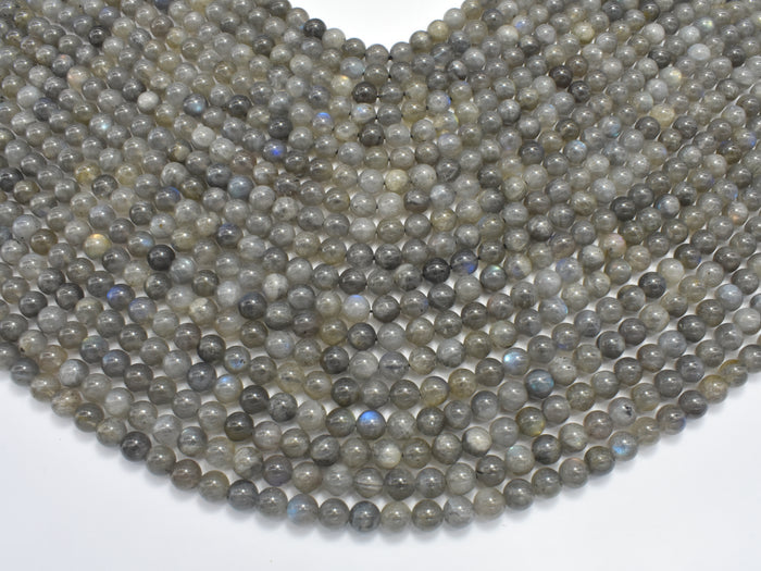 Labradorite Beads, 6mm Round Beads-BeadBasic