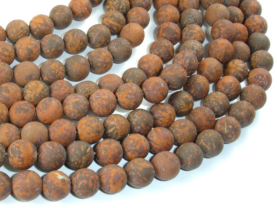 Matte Firework Jasper, 8mm-BeadBasic