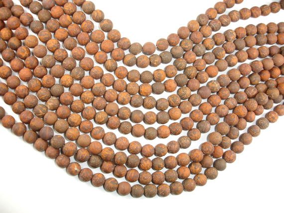 Matte Firework Jasper, 8mm-BeadBasic