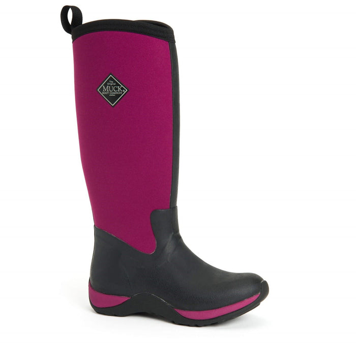 Muck Boots Arctic Adventure Synthetic Black/Maroon Wellington Boots