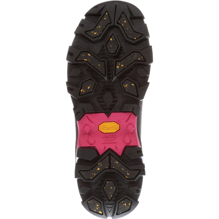 Muck Boots Arctic Ice Mid AGAT Rubber Black/Hot Pink Wellington Boots