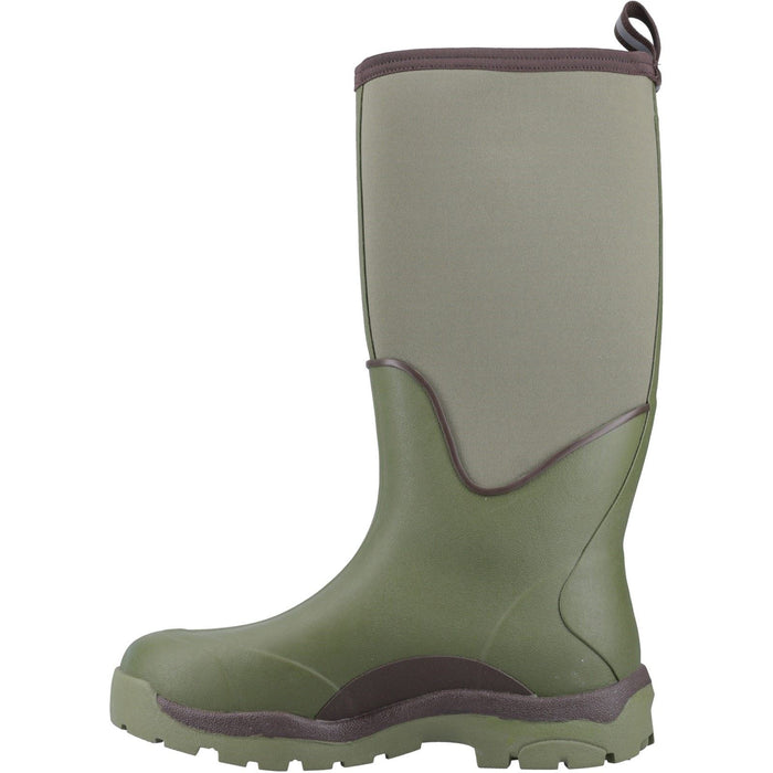 Muck Boots Calder Rubber Olive Wellington Boots