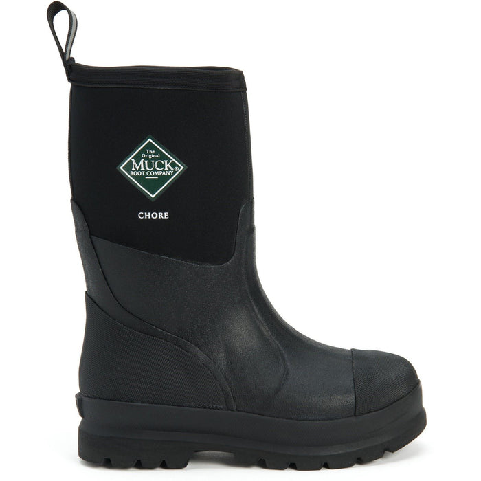 Muck Boots Chore Classic Mid Synthetic Black Wellington Boots