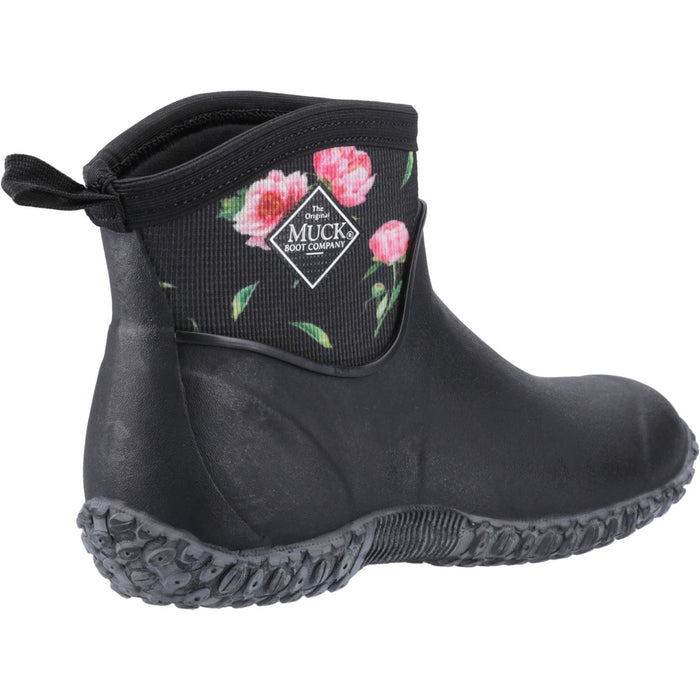 Muck Boots Muckster II Ankle Rubber Black/Roses Women's Wellington Boots