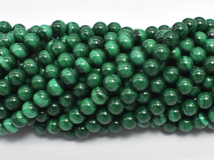 Natural Malachite Beads, 6mm Green Round Beads-BeadBasic
