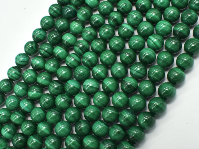 Natural Malachite Beads, 6mm Green Round Beads-BeadBasic