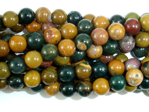Ocean Jasper, 6mm Round beads-BeadBasic