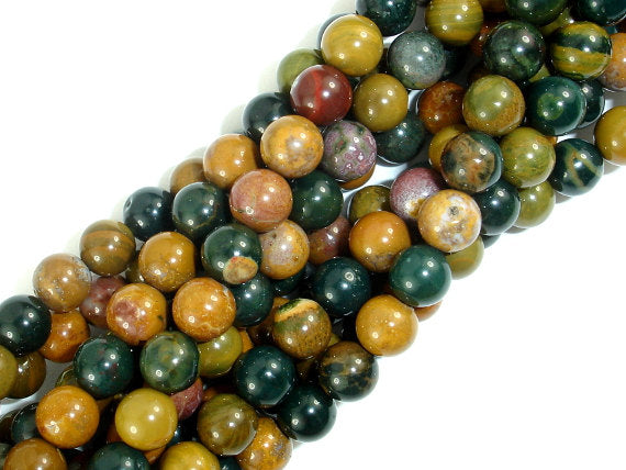 Ocean Jasper, 6mm Round beads-BeadBasic