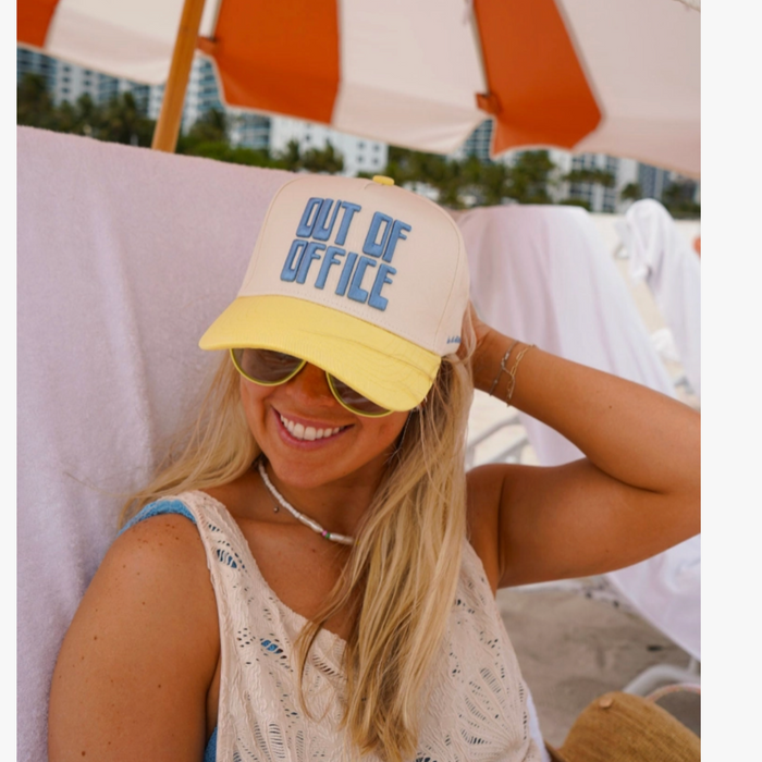 Out of Office - Butter Yellow Trucker Hat