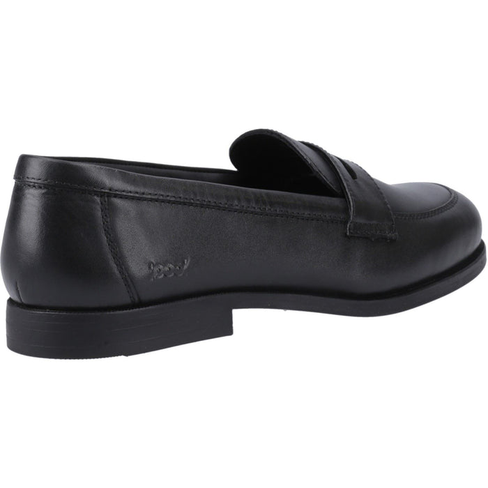 Pod Islay Leather Youth Black Loafers