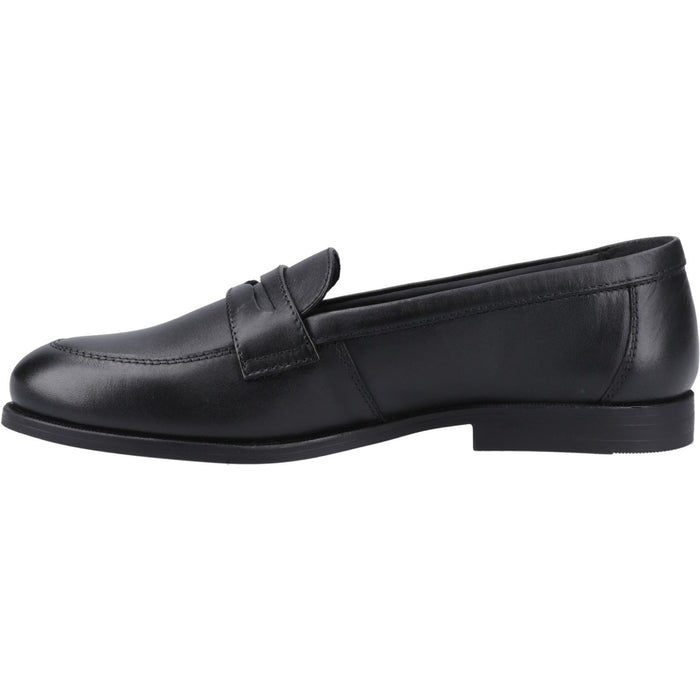 Pod Islay Leather Youth Black Loafers