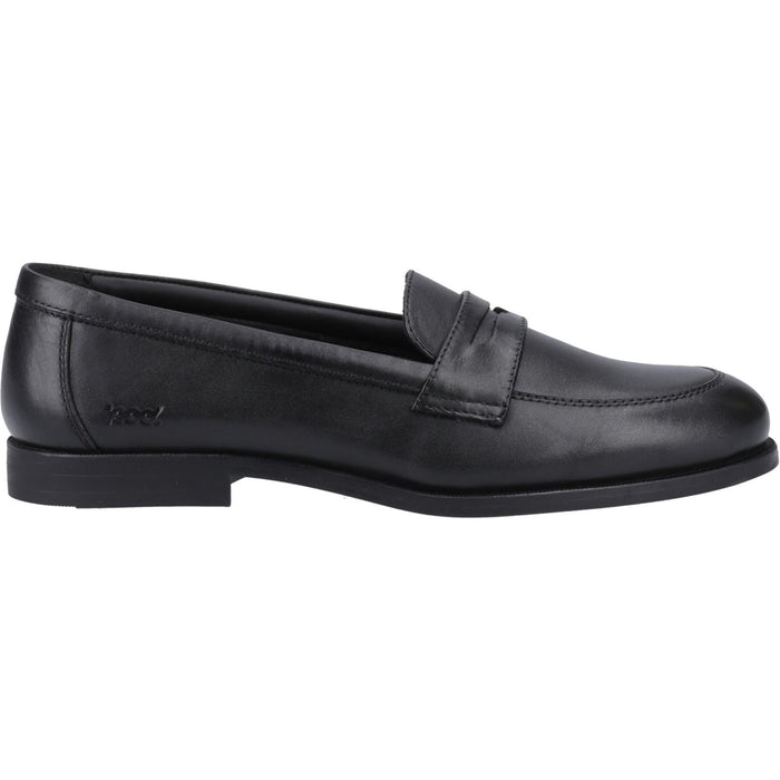 Pod Islay Leather Youth Black Loafers