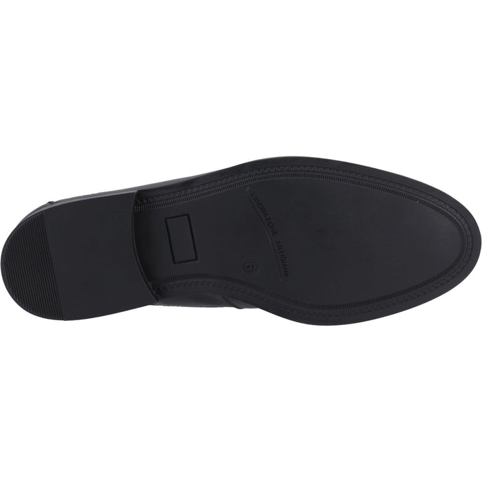 Pod Islay Leather Youth Black Loafers