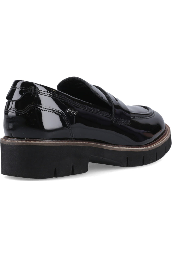 Pod Kaltin Patent Leather Women's Black Loafers