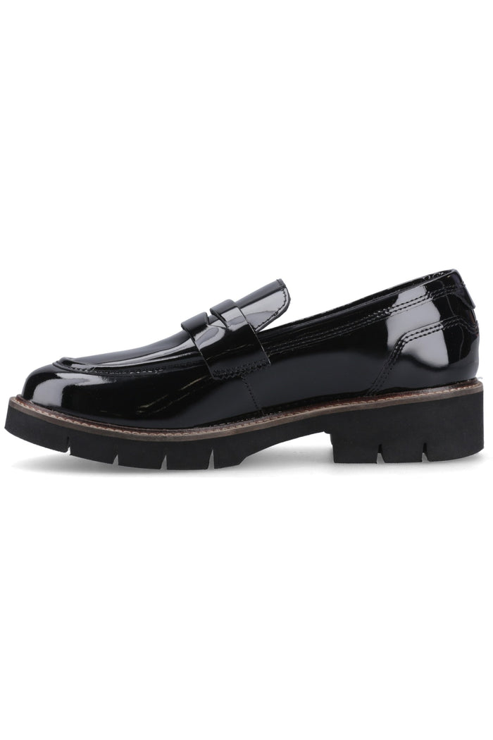 Pod Kaltin Patent Leather Women's Black Loafers