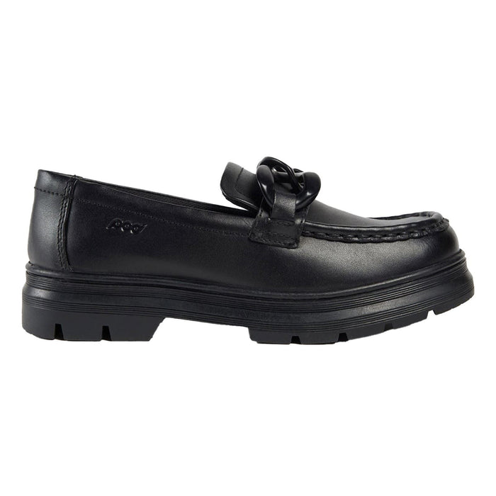 Pod Mina Leather Youth Black Shoes