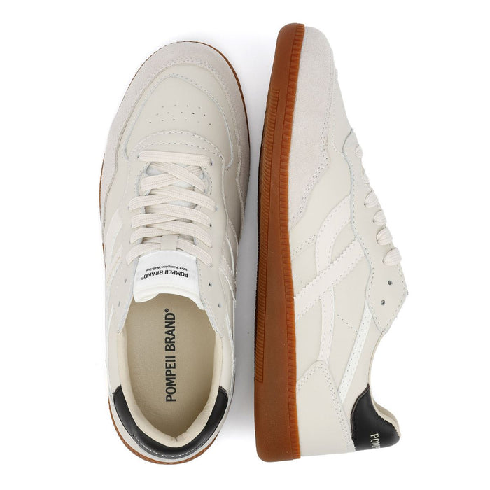 Pompeii Elan Sala Leather Men's Ecru Trainers