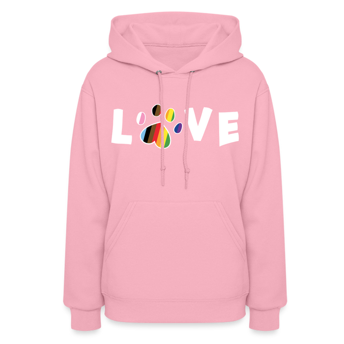 Pride Love Contoured Hoodie - classic pink