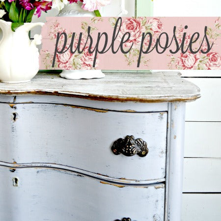 Purple Posies | Milk Paint - Piglet's Closet