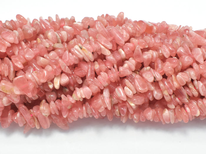 Rhodochrosite Beads, Chips, Approx 3mm - 8mm-BeadBasic