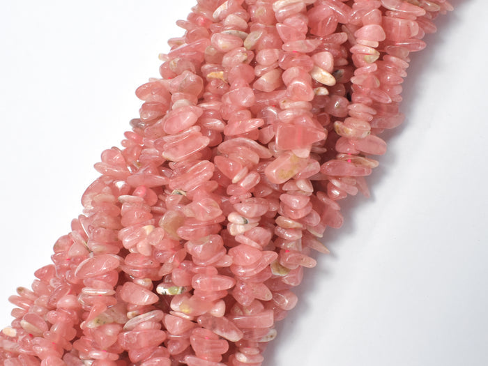 Rhodochrosite Beads, Chips, Approx 3mm - 8mm-BeadBasic