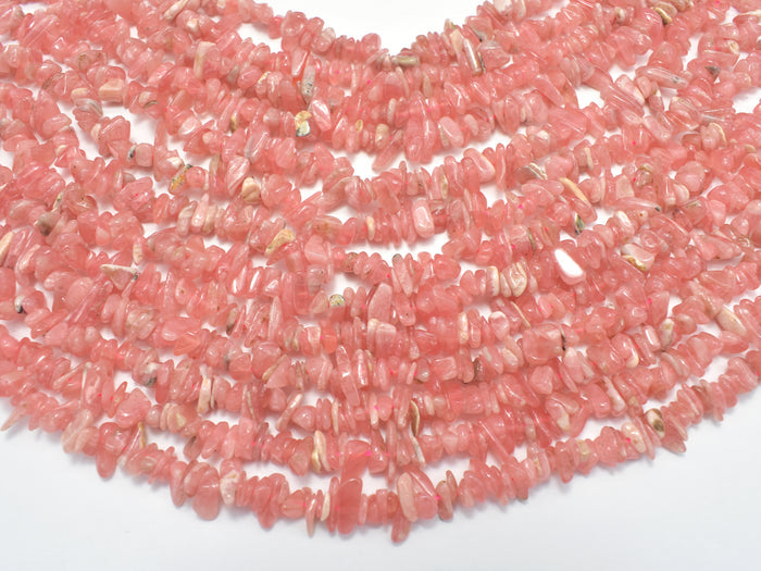 Rhodochrosite Beads, Chips, Approx 3mm - 8mm-BeadBasic