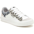 Rocket Dog Cheery Blocked Animal Textile Women's Grey/White Trainers