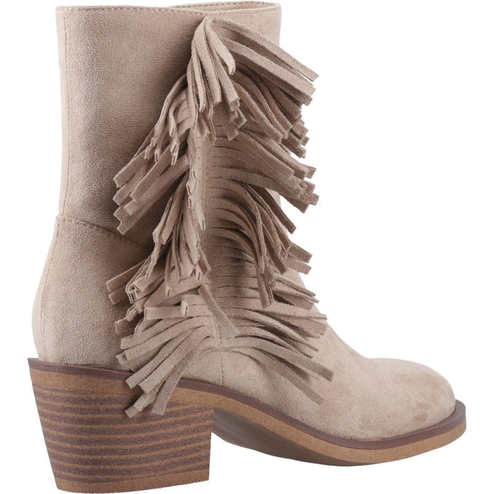 Rocket Dog Yankee Faux Suede Women's Taupe Heeled Ankle Boots
