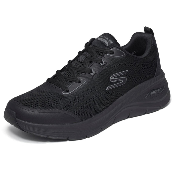 Skechers Arch Fit 3.0 Prawsper Textile Men's Black Mesh/Tpu Trainers