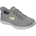 Skechers Arch Fit Summits Kynor Polyester Men's Grey/Lime Trainers