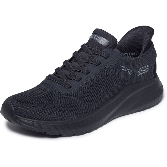 Skechers BOBS Sport Squad Chaos Solid Step Textile Men's Black Trainers