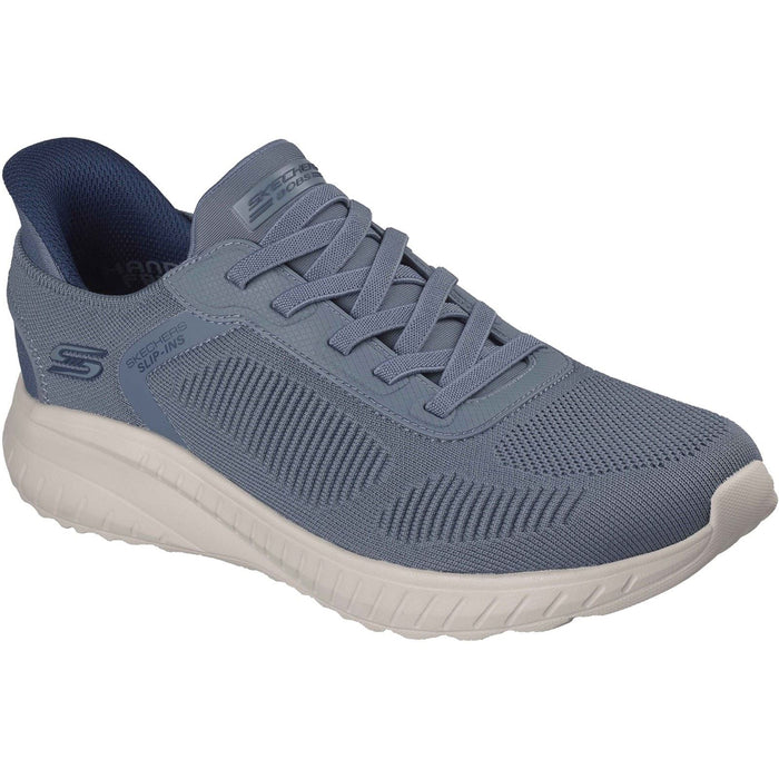 Skechers BOBS Sport Squad Chaos Solid Step Textile Men's Slate Standard Trainers