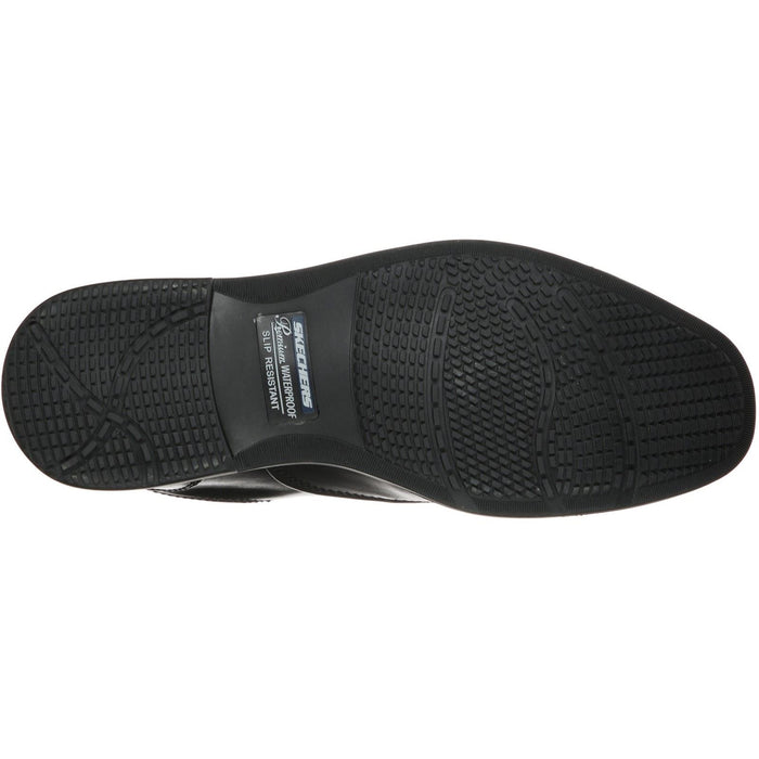 Skechers Dreston Ratlon Leather Men's Black Loafers