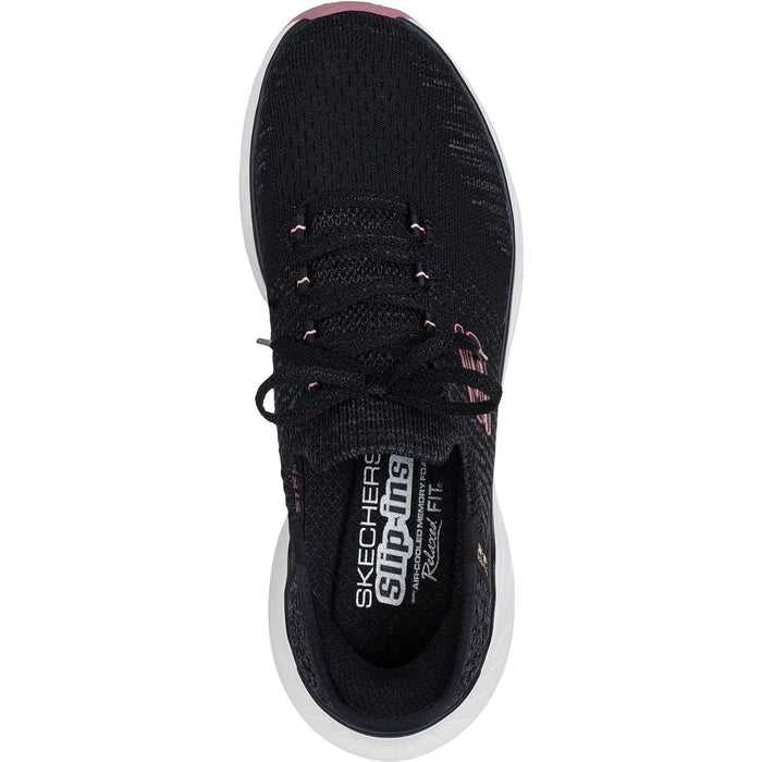 Skechers Edgeride Impression Textile Women's Black/Pink Trainers
