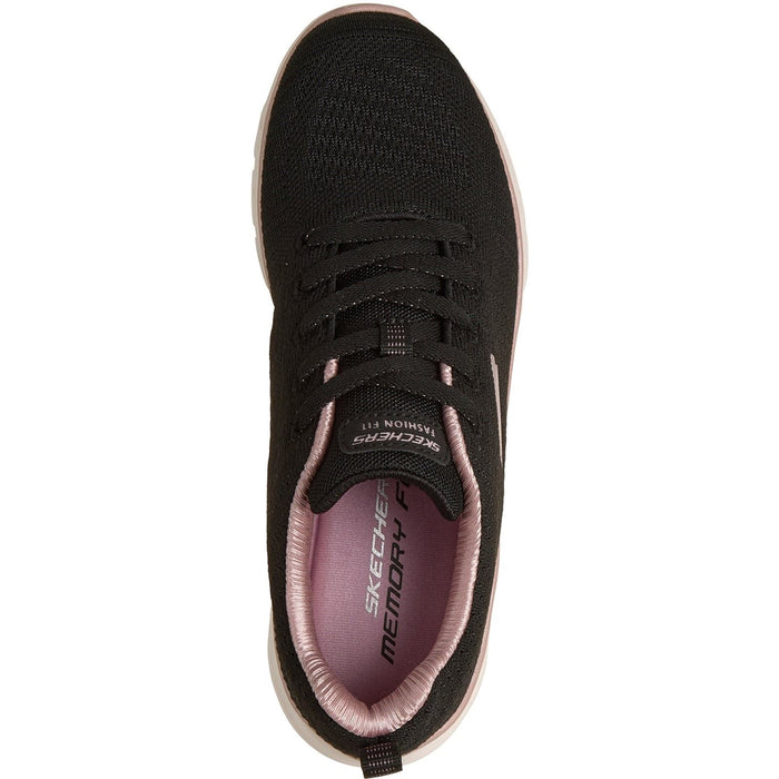 Skechers Fashion Fit 2.0 Polyester Women's Black /Rose Gold Trainers