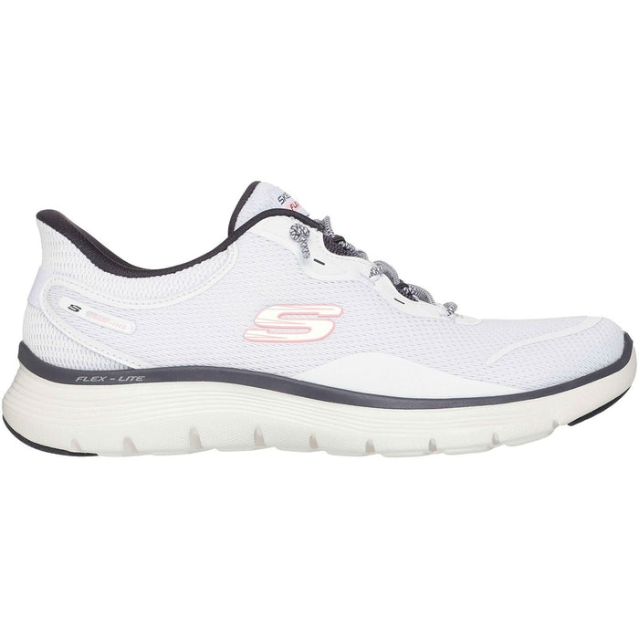 Skechers Flex Appeal 5.0 Easy Breezy Textile Women's White/Multi Standard Trainers