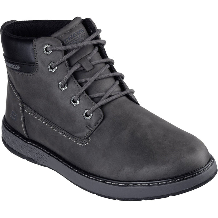 Skechers Garlan Deno Synthetic Men's Charcoal Ankle Boots