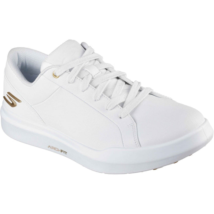 Skechers GO GOLF Drive 12 Leather Women's White/Gold Golf Shoes