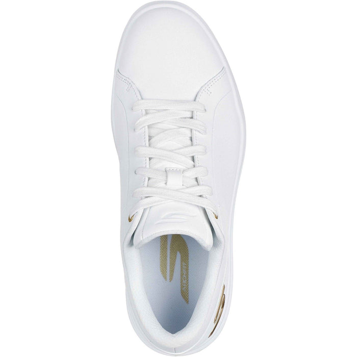 Skechers GO GOLF Drive 12 Leather Women's White/Gold Golf Shoes